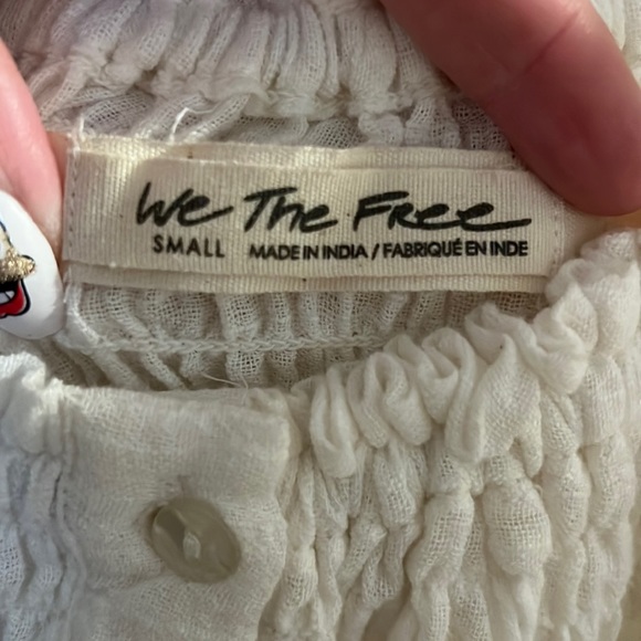 Free people/with the free dancing till dawn peasant, cottage, core BoHo blouse - Picture 4 of 8